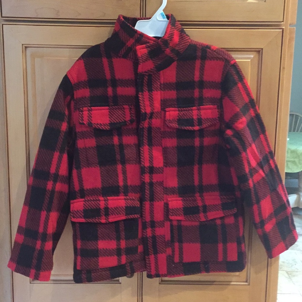 Red and black jacket